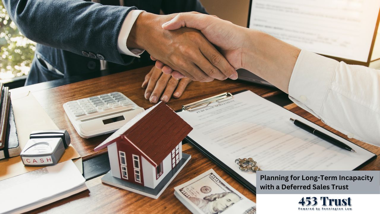 A pair of hands carefully supports a golden scale balancing a miniature house against stacks of coins, symbolizing the weighing of assets in financial planning.