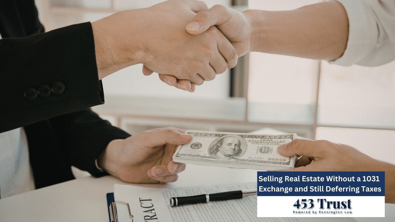 The image depicts a business transaction where a handshake seals a deal alongside an exchange of money. The picture showcases two individuals engaged in a handshake, symbolizing an agreement or deal.