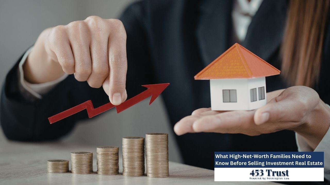 The image depicts a visual representation of growing real estate investment.